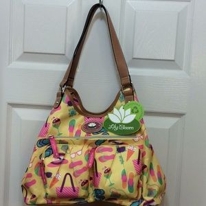 Lilly Bloom Greta Four Poster Beach Days Bag NWT